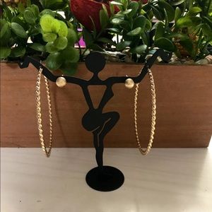 Hoop Earrings + Holder